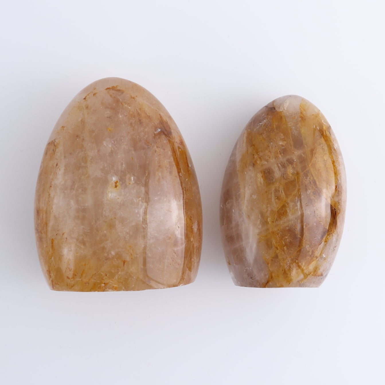 Golden Hematite Quartz Freeforms Set of 5
