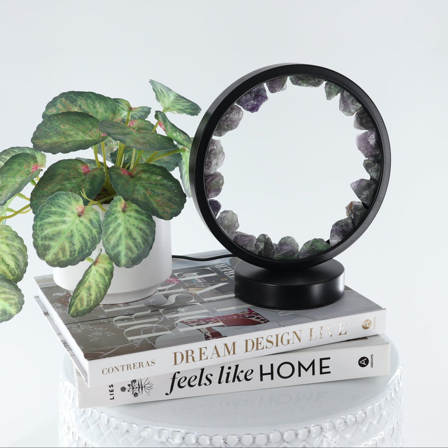 One Fluorite Round Lamp