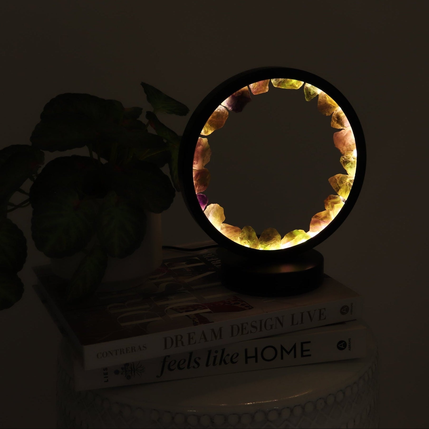 One Fluorite Round Lamp