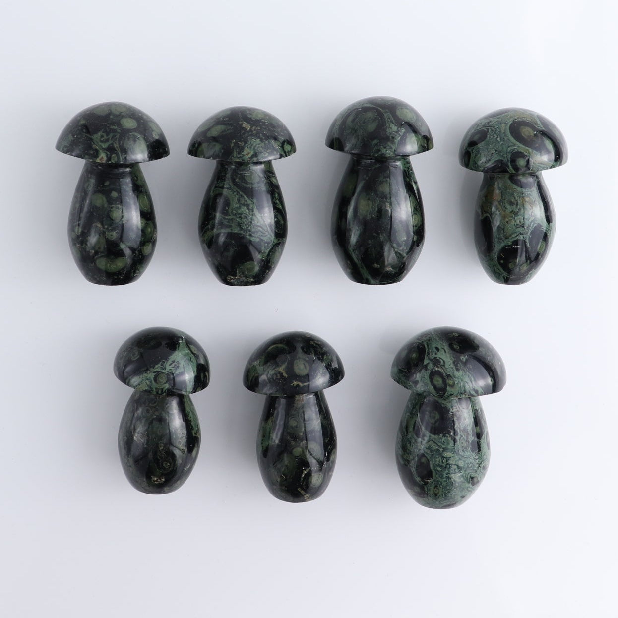 Kambaba Jasper Mushrooms Set of 7