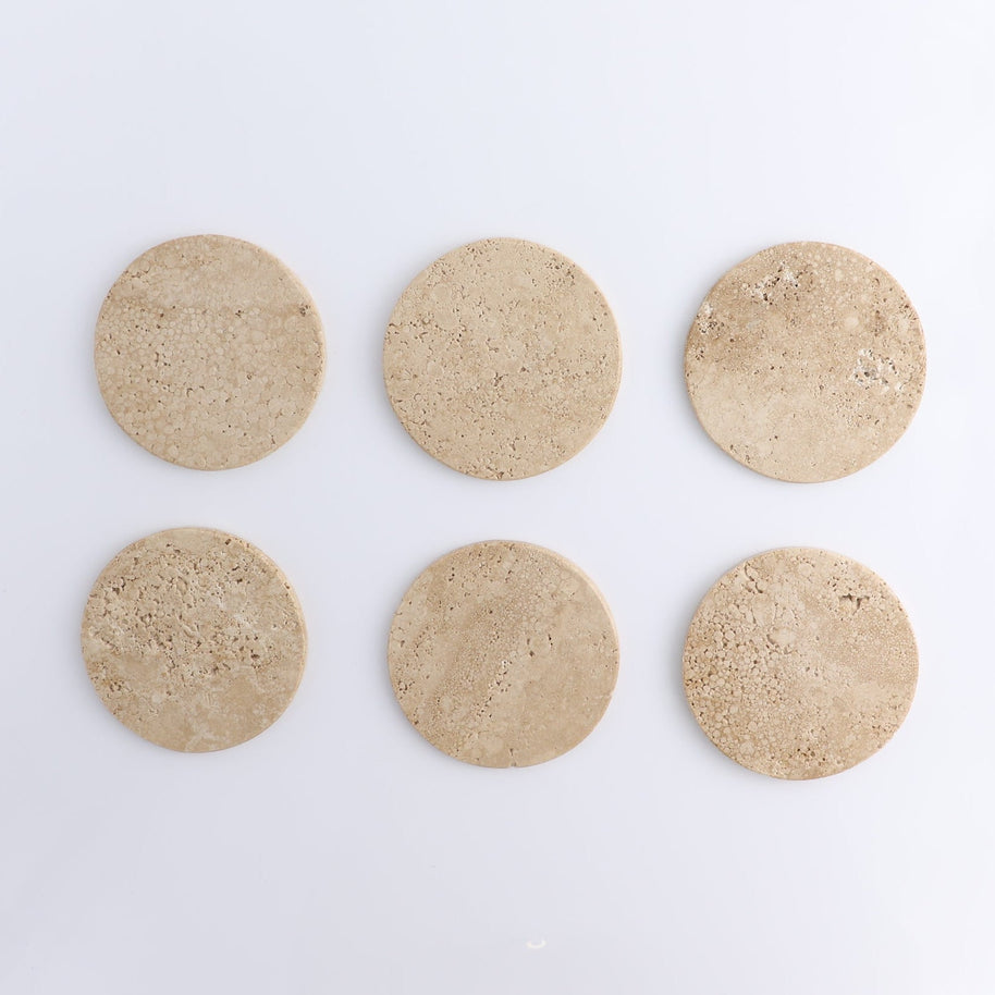 Coaster Set Travertine