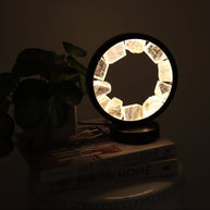 One Selenite Round Lamp
