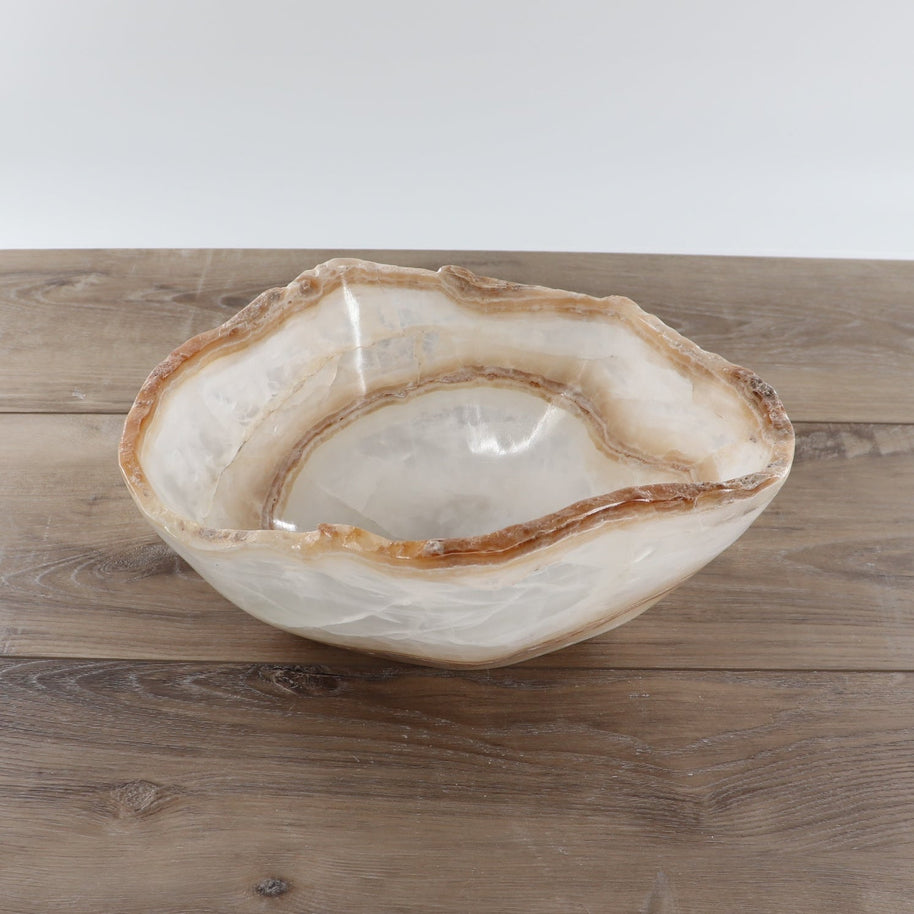 Mexican Onyx/Calcite Bowl 12"