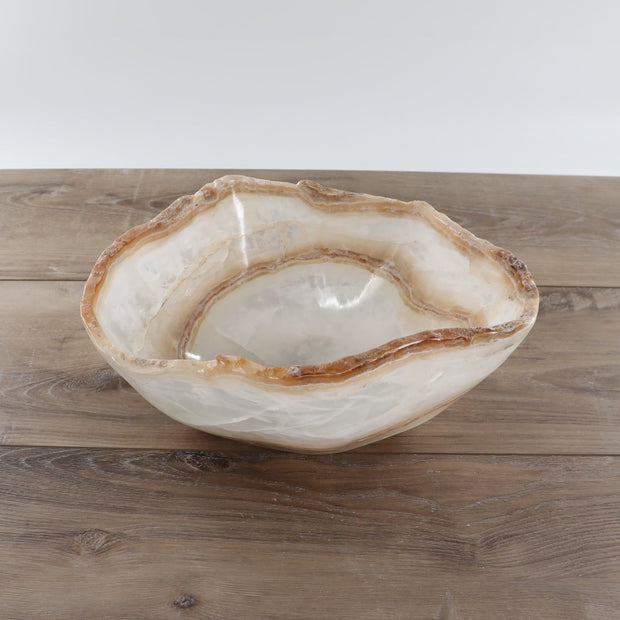 Mexican Onyx/Calcite Bowl 12"