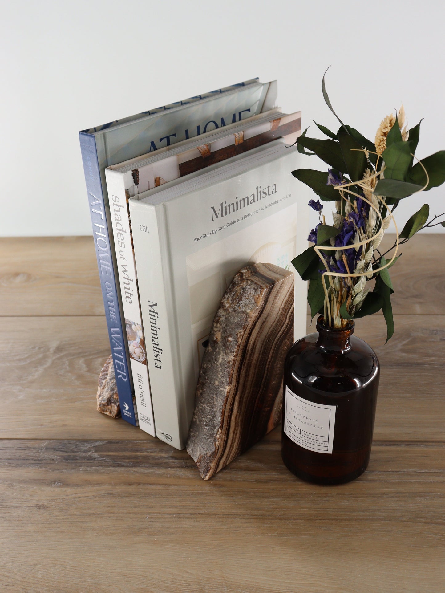 Chocolate Rough Onyx Bookends