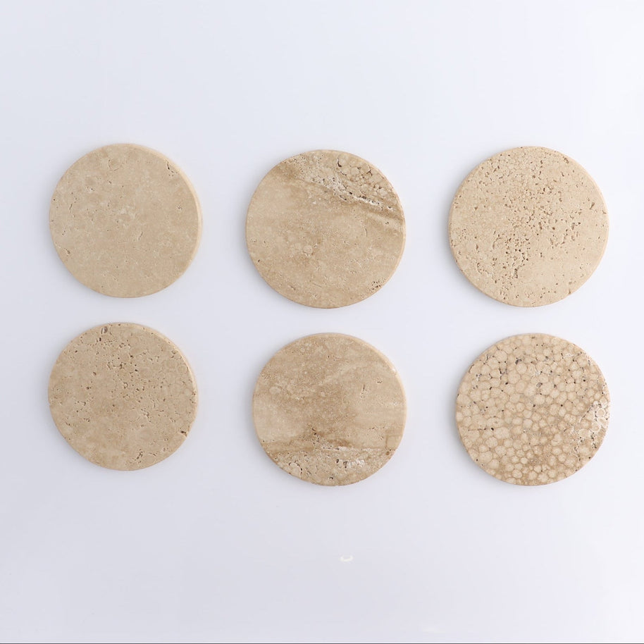 Coaster Set Travertine