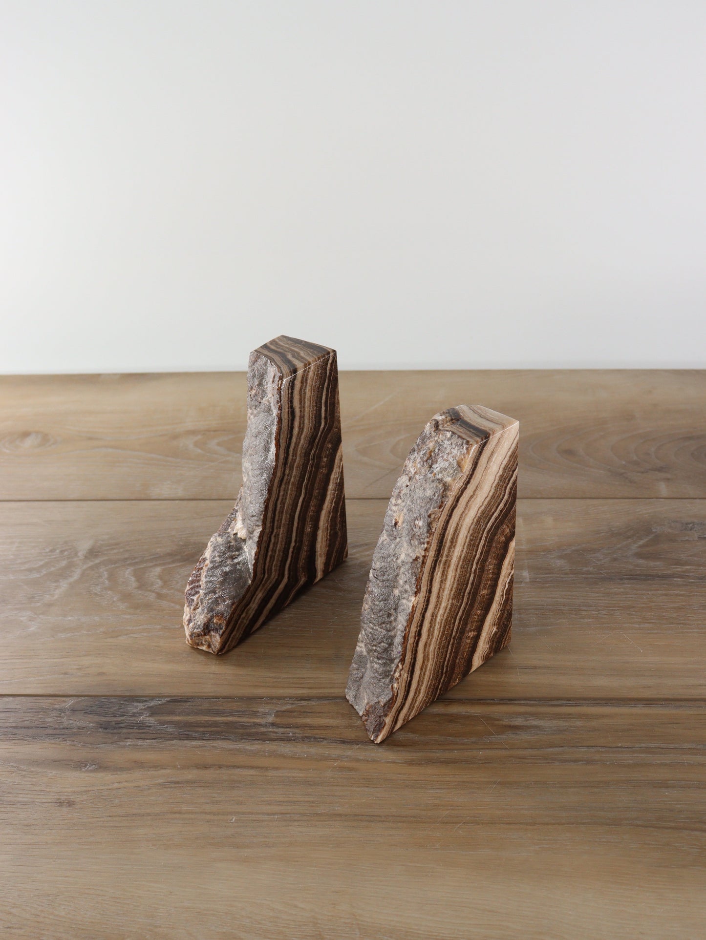 Chocolate Rough Onyx Bookends