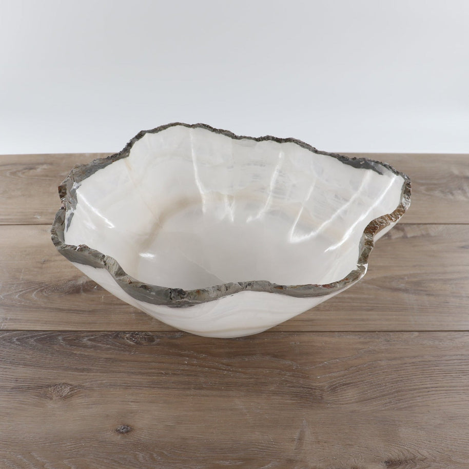 Mexican Onyx/Calcite Bowl 14"